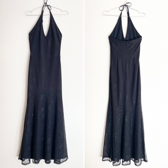 Gunne Sax Dresses & Skirts - ✨JESSICA McCLINTOCK for GUNNE SAX✨ Vintage Mermaid Halter Gown in Black Sz 3